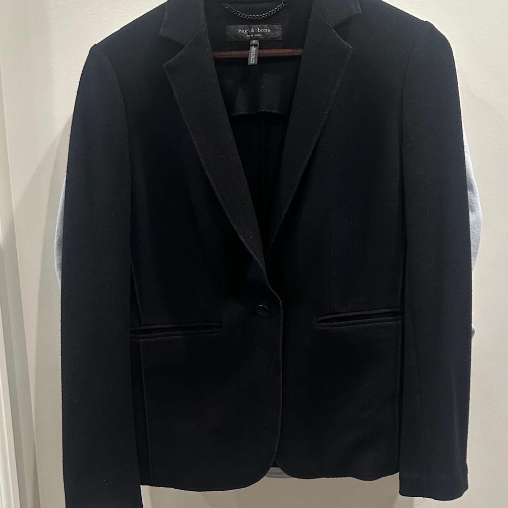 Rag & Bone Black Chain Detail Jacket